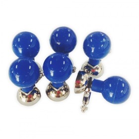 Juego de 6 Electrodos Precordiales EKG/ECG Reusables de tamaño Adulto o Pediátrico con Conector de Banana - Unimed