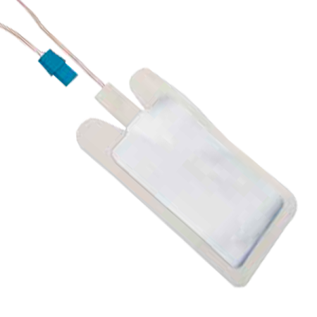 Placa de retorno desechable adulto con gel sólido para cable tipo valleylab