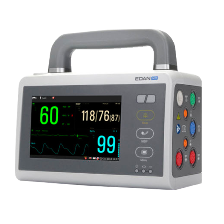 Monitor de Signos Vitales Portátil con ECG, RESP, TEMP, SpO2, PANI para Cuidados Ambulatorios o Cuidados Intensivos - EDAN