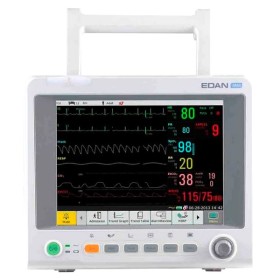 Monitor de Hospital con Parámetros ECG, Respiración, SPO2, NIBP,  Temperatura, Pantalla Touch y Detección de Marcapasos - EDAN