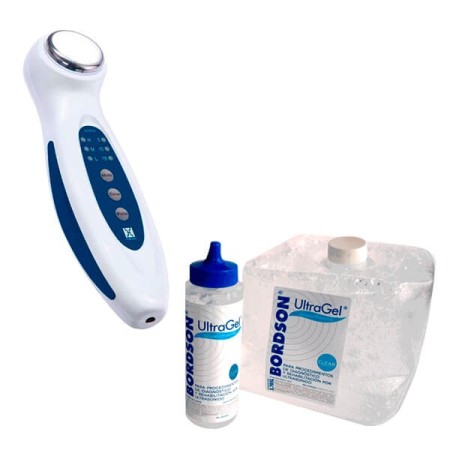 Paquete ultrasonido portátil terapéutico y gel conductor