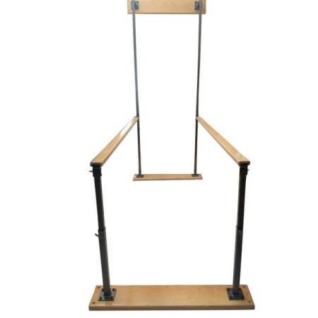 Barras Paralelas de Marcha Fisioterapia de Acero Inoxidable de 2 Metros de Largo Empotrables y Plegables - Mecano Rehab