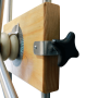 Rueda de Hombro de Acero y Madera con Rango de Movimiento de 25.4 a 99 cm y Resistencia Ajustable - Mecano Rehab