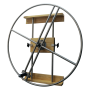 Rueda de Hombro Fabricado en Acero y Madera con Rango de Movimiento de 25.4 a 99 cm y Resistencia Ajustable - Mecano Rehab