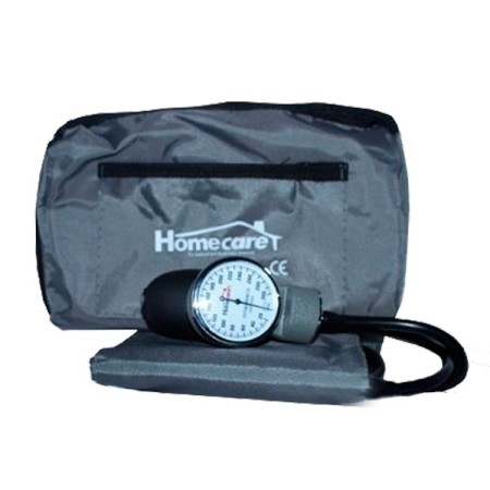 Baumanómetro Aneroide de 2 Mangueras con Cámara de Látex y Brazalete Ajustable 100% de Algodón - Home Care