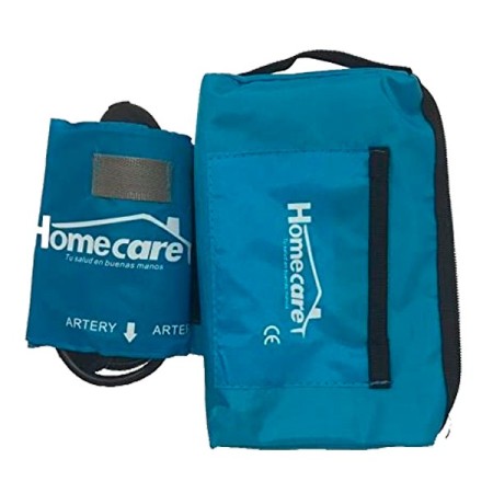 Baumanómetro Aneroide de 2 Mangueras con Cámara de Látex y Brazalete Ajustable 100% de Algodón - Home Care