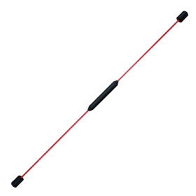 Barra de Resistencia de Fibra de Vidrio y Empuñaduras de Goma Blanda para Alta Vibración