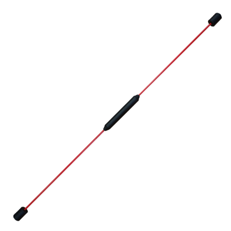 Barra de Resistencia de Fibra de Vidrio y Empuñaduras de Goma Blanda para Alta Vibración