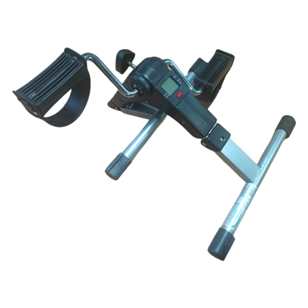 Aparato para Ejercitar Piernas o Brazos de Pedales y Resistencia Ajustable con Medidor Digital de Tiempo - Home Care