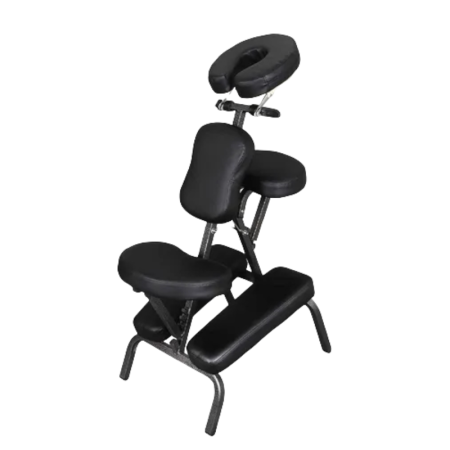 Silla para Masaje Shiatzu de Acero Plegable que Soporta Máximo 250 kg con Funda para Transportar de 65 cm x 43 cm - Home Care