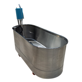 Tina de Remolino para Cuerpo Completo de Acero Inoxidable con 1 Turbina de 1/2 Caballo y Capacidad de 397L - Full Hydro Power