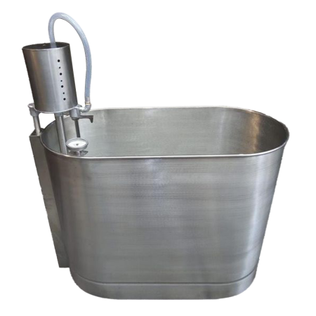 Tina de Hidroterapia para Miembros Superiores e Inferiores para 56L de Acero Inoxidable con 1 Turbina de 3/4 - Full Hydro Power