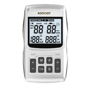 Electroestimulador OnBalance de 2 canales Con corriente TENS, EMS, IF Y RUSAS