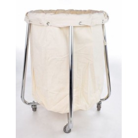 Carro Tánico para Ropa Sucia Cromado | Médica Store