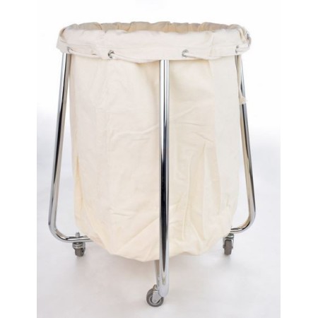 Carro Tánico para Ropa Sucia Cromado | Médica Store