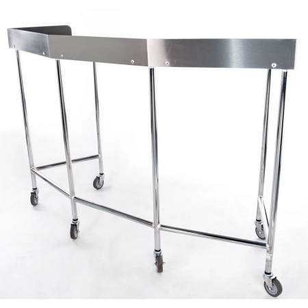 Mesa de Riñón Tubular Cromada