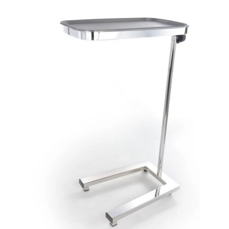 Mesa Mayo Base Tubular Cromada (Sin Charola Mayo)