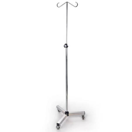 Portavenoclisis Triple Tubular Cromado