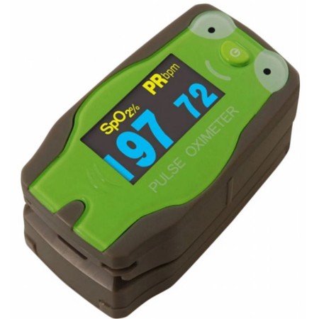 Oxímetro Digital de Pulso para uso Pediátrico, Color Verde - Marca Xignal