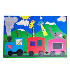 Muro de Texturas en Forma de Paisaje