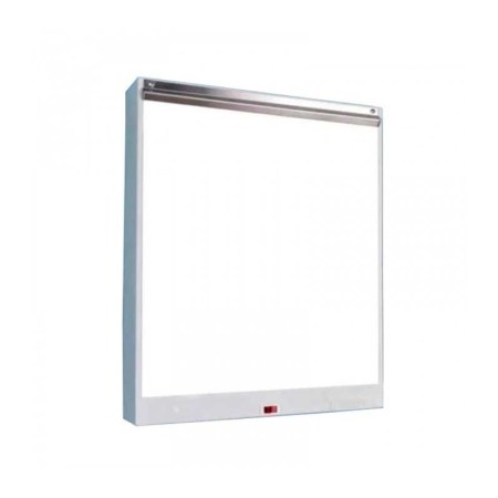 Negatoscopio Sencillo de Pared de Acero Inoxidable de 1 Sección con Lámpara y Tubo Fluorescente de 3600 Lumens - Médica Store