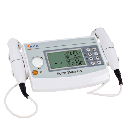 Ultrasonido Terapéutico Continuo y Pulsátil Multifrecuencial de 1 o 3 MHz y con 2 Cabezales: 1 de 1 cm2 y 1 de 5 cm2 - Nutek