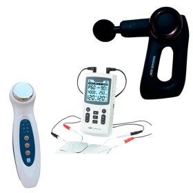Paquete electroestimulador, pistola de precisión y ultrasonido