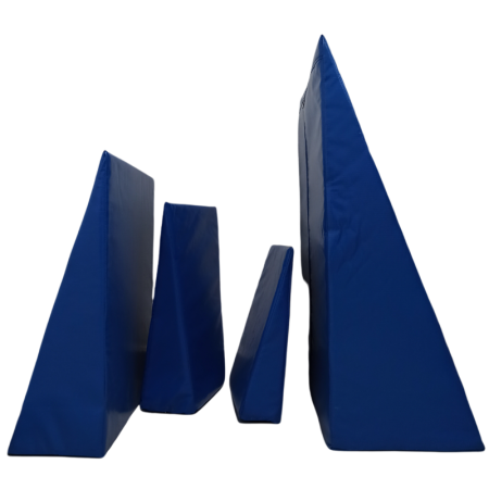 Set de 4 Cuñas Terapéuticas de Poliuretano y Alta Densidad de 15x30x50 cm, 20x50x70 cm, 20x60x50 cm, 10x40x40 cm - Mecano Rehab