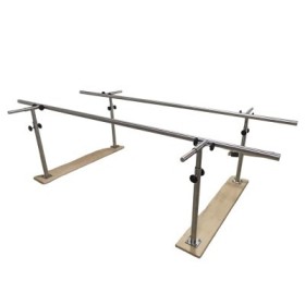 Barras Terapéuticas para Rehabilitación Portátiles de Acero Inoxidable con Anchura y Altura Ajustable - Mecano Rehab