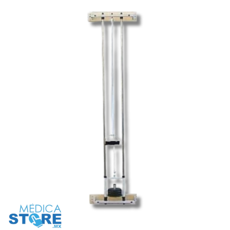 Venta de Polea Sencilla de Pared para Fisioterapia con 2 discos de 1kg y 2 discos de 1/2 kg - Mecano Rehab