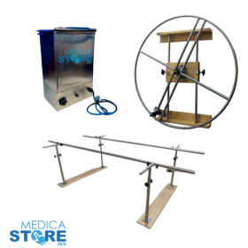 Compra Barras paralelas, compresero caliente 4 compresas y rueda o ...