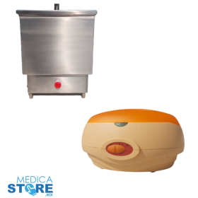 Compresero terapéutico húmedo caliente para 2 compresas y parafinero con regulador de temperatura para rehabilitación física