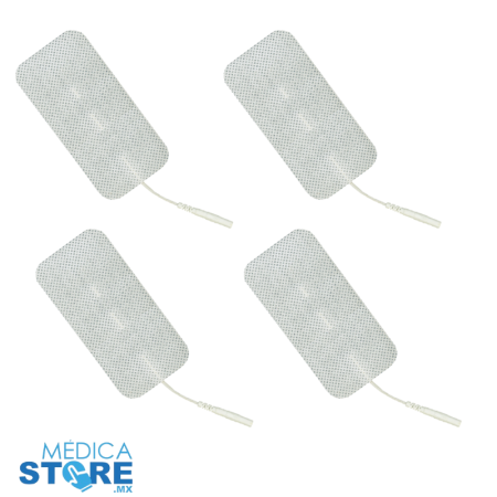 Electrodos Rectangulares Autoadheribles de 4 cm x 8 cm con Entrada Universal - SD